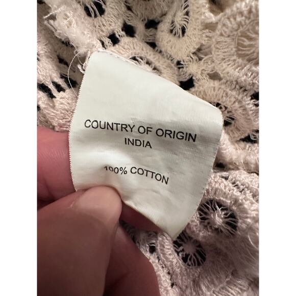 NWT FETICHE SUANCES BOHO CROCHET BANJARA VEST MIRRORS, SHELLS, BEADS, TASSELS - Picture 4 of 9